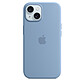 Apple Silicone Case with MagSafe Bleu d'Hiver Apple iPhone 15 Coque en silicone avec MagSafe pour Apple iPhone 15