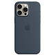 Custodia in silicone Apple con MagSafe Storm Blue Apple iPhone 15 Pro Max Custodia in silicone con MagSafe per Apple iPhone 15 Pro Max