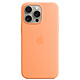 Apple Silicone Case with MagSafe Sorbet à l'Orange Apple iPhone 15 Pro Max Coque en silicone avec MagSafe pour Apple iPhone 15 Pro Max