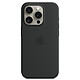 Apple Silicone Case with MagSafe Black Apple iPhone 15 Pro Silicone case with MagSafe for Apple iPhone 15 Pro