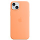 Apple Silicone Case with MagSafe Sorbet à l'Orange Apple iPhone 15 Plus Coque en silicone avec MagSafe pour Apple iPhone 15 Plus