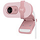Logitech BRIO 100 (Pink) Full HD webcam - 58° field of view - omnidirectional microphone - privacy shutter
