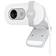 Logitech BRIO 100 (White) Full HD webcam - 58° field of view - omnidirectional microphone - privacy shutter