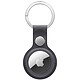 Apple AirTag FineWoven Key Ring Noir - Porte-clés en tissage fin pour tracker connecté AirTag