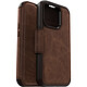 OtterBox Strada MagSafe Marron iPhone 15 Pro Etui folio en cuir pour Apple iPhone 15 Pro