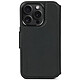 DECODED Etui Folio en cuir Noir iPhone 15 Pro Portefeuille détachable pour iPhone 15 Pro
