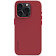 Custodia DECODED in silicone rosso per iPhone 15 Pro Max Custodia in silicone antimicrobico per iPhone 15 Pro Max