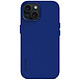 DECODED Coque Silicone Bleu iPhone 15 Coque en silicone antimicrobien pour iPhone 15