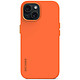 DECODED Silicone Cover Apricot iPhone 15 Antimicrobial silicone case for iPhone 15