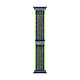 Hebilla Apple Sport Nike Verde/Azul brillante para Apple Watch 41 mm Hebilla deportiva para Apple Watch 38/40 mm