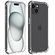 Akashi TPU Carcasa Dura Apple iPhone 15 Ángulos Reforzados Carcasa protectora transparente con esquinas reforzadas para Apple iPhone 15