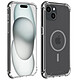 Akashi Coque TPU Angles Renforcés MagSafe Apple iPhone 15 Plus Coque de protection transparente avec angles renforcés compatible MagSafe pour Apple iPhone 15 Plus