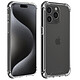Akashi Coque TPU Angles Renforcés Apple iPhone 15 Pro Max Coque de protection transparente avec angles renforcés pour Apple iPhone 15 Pro Max