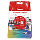 Canon PG-540 L/CL-541 XL Photo Value Pack - Lot de 2 cartouches (Noir, Couleur) (300 pages noir à 5%, 400 pages couleur à 5%) + Papier photo 10x15 (50 feuilles)