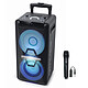 Muse M-1920 DJ + MC-30 WI 300 Watt wireless stereo speaker - NFC/Bluetooth 4.1 - CD player - Illuminated effects - 8-hour battery life - AUX/USB/Instrument - Microphone included + Micro MC-30 WI