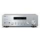 Yamaha R-N600A Silver 2 x 80 W integrated stereo connected receiver - DAB/DAB+ - DAC 24 bits/192 kHz - 2 S/PDIF inputs - Phono - 6.35 mm headphones - Subwoofer output - Wi-Fi Bluetooth DLNA and AirPlay