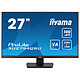 iiyama 27" LED - ProLite XU2794QSU-B6 Ecran PC 2.5K - 2560 x 1440 pixels - 1 ms (MRPT) - 16/9 - dalle VA - 100 Hz - FreeSync - HDMI/DisplayPort - Hub USB - Haut-parleurs - Noir