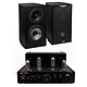 Taga Harmony HTA-25B Black + Cabasse Antigua MC170 Brushed Black 2 x 25W Tube Amplifier - Bluetooth + Bookshelf Speakers (pair)