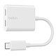 Belkin USB-C Audio Adapter + Charging USB-C to 2x USB-C audio adapter + Power Delivery 60 W