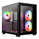 Aerocool Dryft V2 Mid tower case with tempered glass panels and ARGB fans