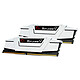 G.Skill RipJaws 5 Series Black 32 GB (2 x 16 GB) DDR4 3600 MHz CL18 - Bianco Kit doppio canale 2 strisce di RAM DDR4 PC4-28800 - F4-3600C18D-32GVW
