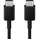 Samsung EP-DX310J Noir Câble de rechargement et de synchronisation 1.8m USB-C vers USB-C
