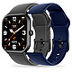 Ice Watch Ice Smart One Negro/Azul Reloj conectado - sumergible IP68 - pantalla táctil de 1,85" - resolución de 240 x 280 píxeles - Bluetooth - 210 mAh - dos correas de silicona