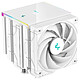 DeepCool AK620 DIGITAL White CPU cooler for Intel and AMD sockets with digital display and ARGB LED strips