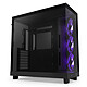 NZXT H6 Flow RGB Black Mid-tower case with panoramic tempered glass and RGB fans