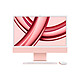 Apple iMac M3 (2023) 24" 8 Go 256 Go Rose (MQRD3FN/A) Magic Keyboard Puce Apple M3 (GPU 8 coeurs) 8 Go SSD 256 Go Ecran Retina 4.5K 24" Wi-Fi 6E/Bluetooth Thunderbolt/USB 4 Webcam macOS Sonoma
