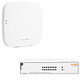 HPE Networking Instant On AP11 (R3J22A) + HPE Networking Instant On 1430 8G (R8R46A Wi-Fi AC1200 Indoor Access Point + 8-Port PoE  10/100/1000 Mbps Unmanaged Switch