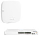 Aruba Instant On AP11 (R3J22A) + Aruba Instant On 1830 24G 2SFP (JL812A) Wi-Fi AC1200 indoor access point + 24-port 10/100/1000 Mbps manageable switch + 2 SFPs