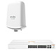 Aruba Instant On AP17 (R2X11A) + Aruba Instant On 1930 24G (JL682A) AC1200 outdoor Wi-Fi access point + 24-port 10/100/1000 Mbps manageable switch + 4 SFPs