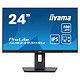 iiyama 23.8" LED - ProLite XUB2493HSU-B6 Ecran PC Full HD 1080p - 1920 x 1080 pixels - 4 ms (gris à gris) - Format large 16/9 - Dalle IPS - 100 Hz - HDMI/DisplayPort - Pivot - Hub USB - Noir