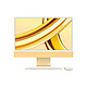 Apple iMac M3 (2023) 24" 8 Go 256 Go Jaune (Z19F-FR) Magic Keyboard avec Touch ID Puce Apple M3 (GPU 10 coeurs) 8 Go SSD 256 Go Ecran Retina 4.5K 24" Wi-Fi 6E/Bluetooth Thunderbolt/USB 4 Gigabit Ethernet USB-C 3.1 Webcam macOS Sonoma