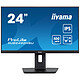 iiyama 23.8" LED - ProLite XUB2492HSU-B6 Ecran PC Full HD 1080p - 1920 x 1080 pixels - 0.4 ms (MPRT) - Format large 16/9 - Dalle IPS - 100 Hz - FreeSync - HDMI/DisplayPort - Pivot - Hub USB - Noir