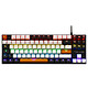 The G-Lab Keyz Mercury TKL (Colours) Gaming keyboard - Compact TKL format - Red mechanical switches - RGB backlighting - compatible with PC, PS4, PS5 and Xbox - AZERTY, French