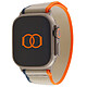 Band Band Boucle Trail Orange/Beige 49 mm Bracelet trail en nylon pour Apple Watch 42/44/45/49 mm