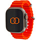 Band Band Cinturino Fibbia Ocean Orange 49 mm Cinturino in fluoroelastomero per Apple Watch 42/44/45/49 mm