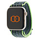 Band Band Boucle Sport Nylon Tissé Vert Vif/Bleu 49 mm Bracelet Sport en nylon tissé pour Apple Watch 42/44/45/49 mm