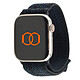 Band Band Sport Buckle Nylon Woven Black/Blue 49 mm Sport Woven Nylon Strap for Apple Watch 42/44/45/49 mm