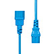 Proxtend IEC C13 to IEC C14 power cord - Blue - 1 m Mains cable IEC C13 / IEC C14 100/250V AC 10A 1 m