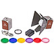 Kit Creador Hobolite Micro Linterna de luz continua LED de 8 vatios - 1808 lx - 2700-6500K - APN/Smartphone
