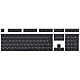 Designed by GG Keycaps Doubleshot ISO FR (Black) Set of replacement keys - PBT keys - OEM profile - double injection - AZERTY, French