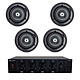 Taga Harmony TA-600multi + Focal 100 ICW 5 (x4) Multi-zone hifi amplifier 2 x 30W + 2-way coaxial wall or ceiling speakers (2x pair)