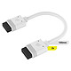 Corsair iCue Link Cable 100mm (x 2) - White 2 x 100mm cables for iCue Link systems