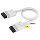 Corsair iCue Link Cable 200mm (x 2) - Blanc 2 câbles 200mm pour systèmes iCue Link