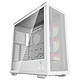 DeepCool Morpheus (Blanc) Boîtier Moyen Tour avec espace intérieur configurable, écran numérique et 3 ventilateurs ARGB 140 mm