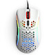 Glorious Model D- (Blanc Brillant) Souris gaming - filaire - droitier - capteur optique Pixart PMW3360 de 12000 dpi - 6 boutons - interrupteurs Omron - rétroéclairage RGB