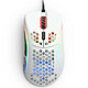 Glorious Model D- (Blanco Mate) Ratón para juegos - con cable - diestro - sensor óptico Pixart PMW3360 de 12000 dpi - 6 botones - interruptores Omron - retroiluminación RGB